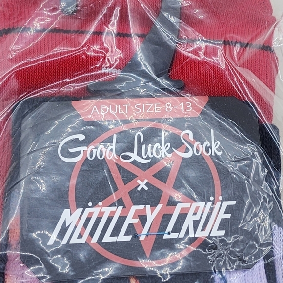 Good Luck Sock Men's Motley Crue, Shout At The Devil Socks - 8-13 - Picture 3 of 6